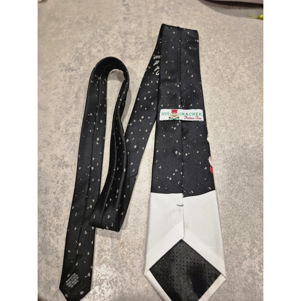 Santa Let It Snow Christmas Novelty Tie Holiday Mens Necktie Festive‎ Nutcracker - Picture 9 of 11